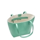 Personalized Robin's Egg Ella Leather Travel Tote Bag Image 2 of 3
